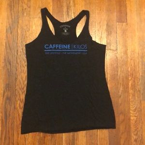 Caffeine and kilos workout tank size M